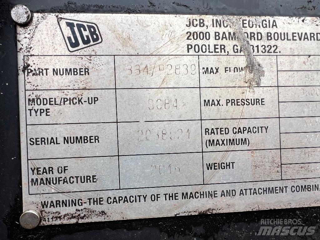 JCB 3C84 Інше обладнання