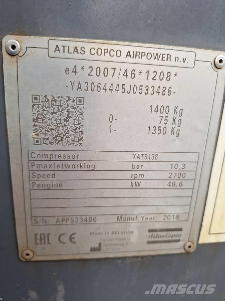 Atlas Copco XATS138 Компресори
