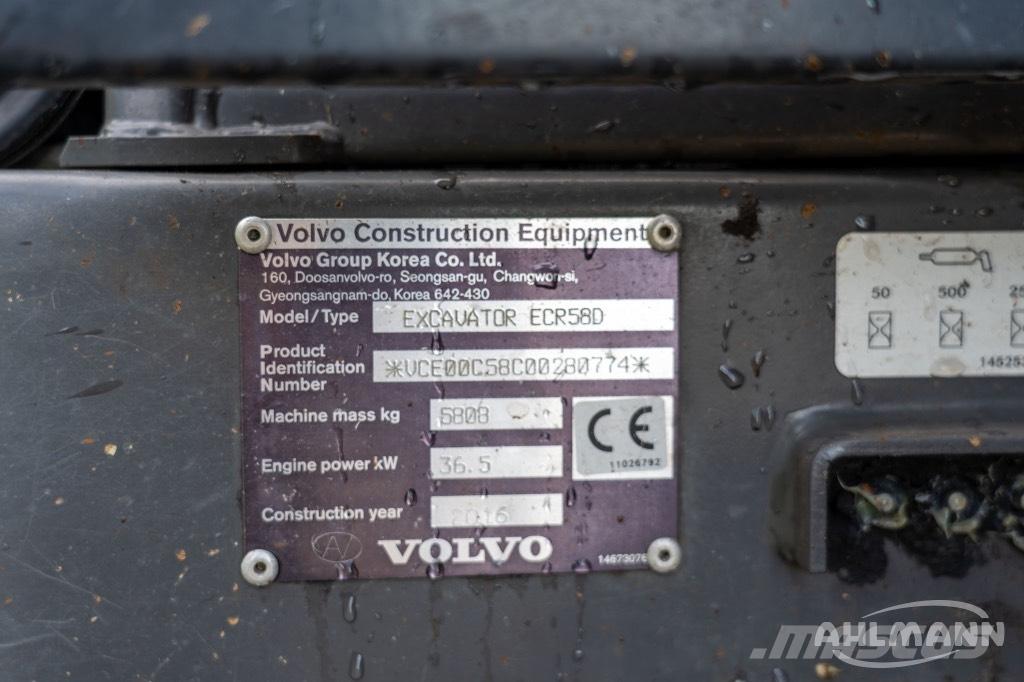 Volvo ERC58D Міні-екскаватори < 7т