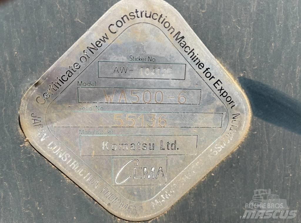 Komatsu WA 500-6 Фронтальні навантажувачі