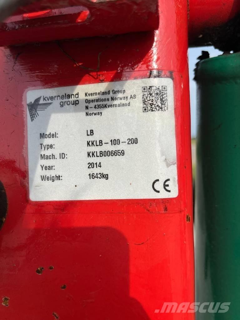 Kverneland LB100-200 Реверсивні плуги