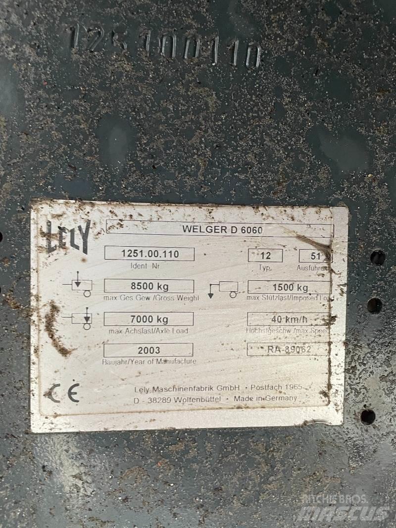 Welger D 6060 Тюкові прес-підбирачі