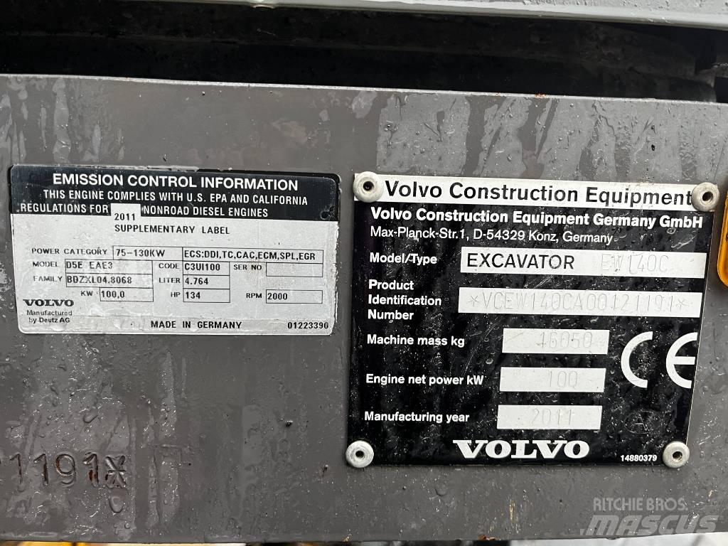 Volvo EW 140 C Колісні екскаватори