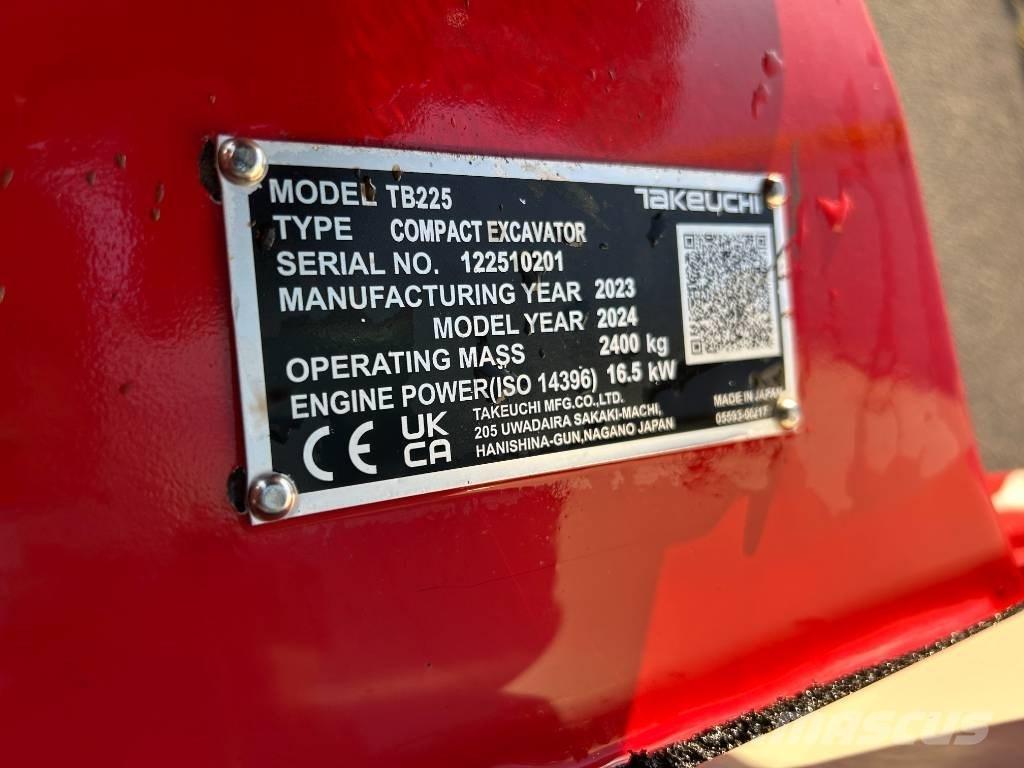 Takeuchi TB 225A V3 Міні-екскаватори < 7т