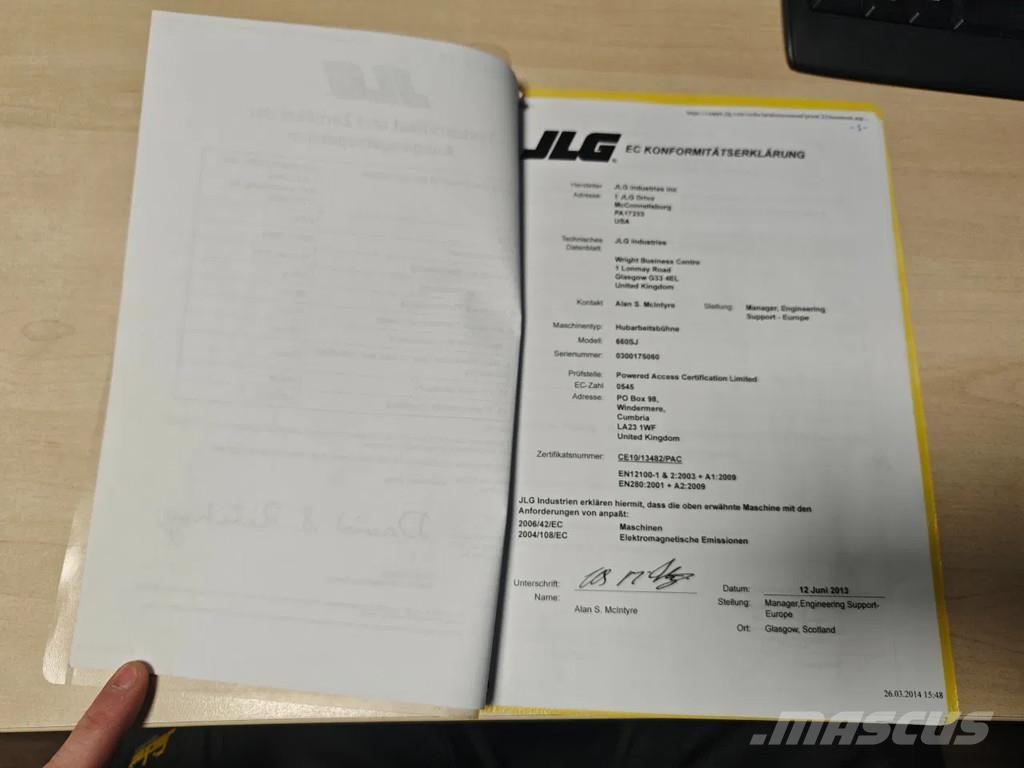 JLG 660 SJ Телескопічні підйомники