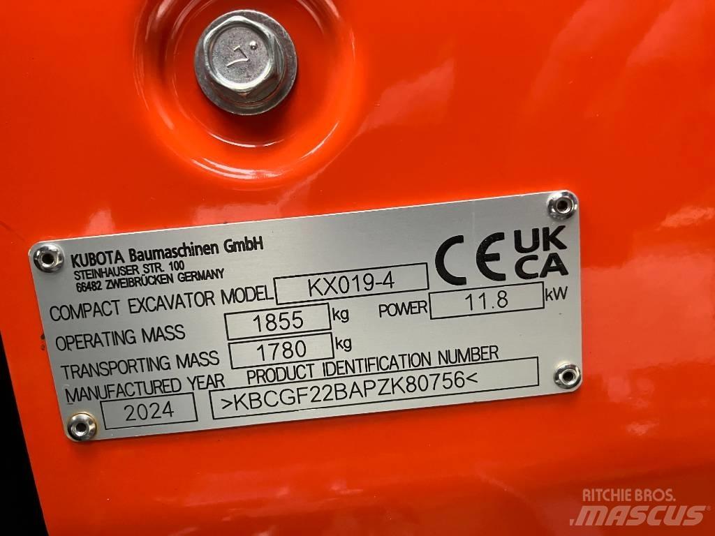 Kubota KX 019-4 Міні-екскаватори < 7т
