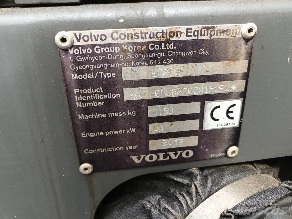 Volvo ECR 88 PLUS Середні екскаватори 7т. - 12т.