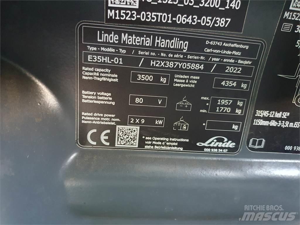 Linde E35HL Електронавантажувачі