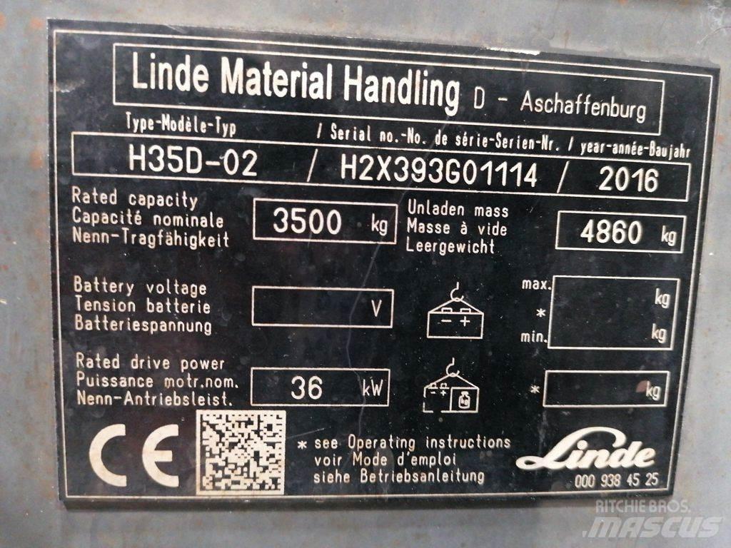 Linde H35D-02 Дизельні навантажувачі