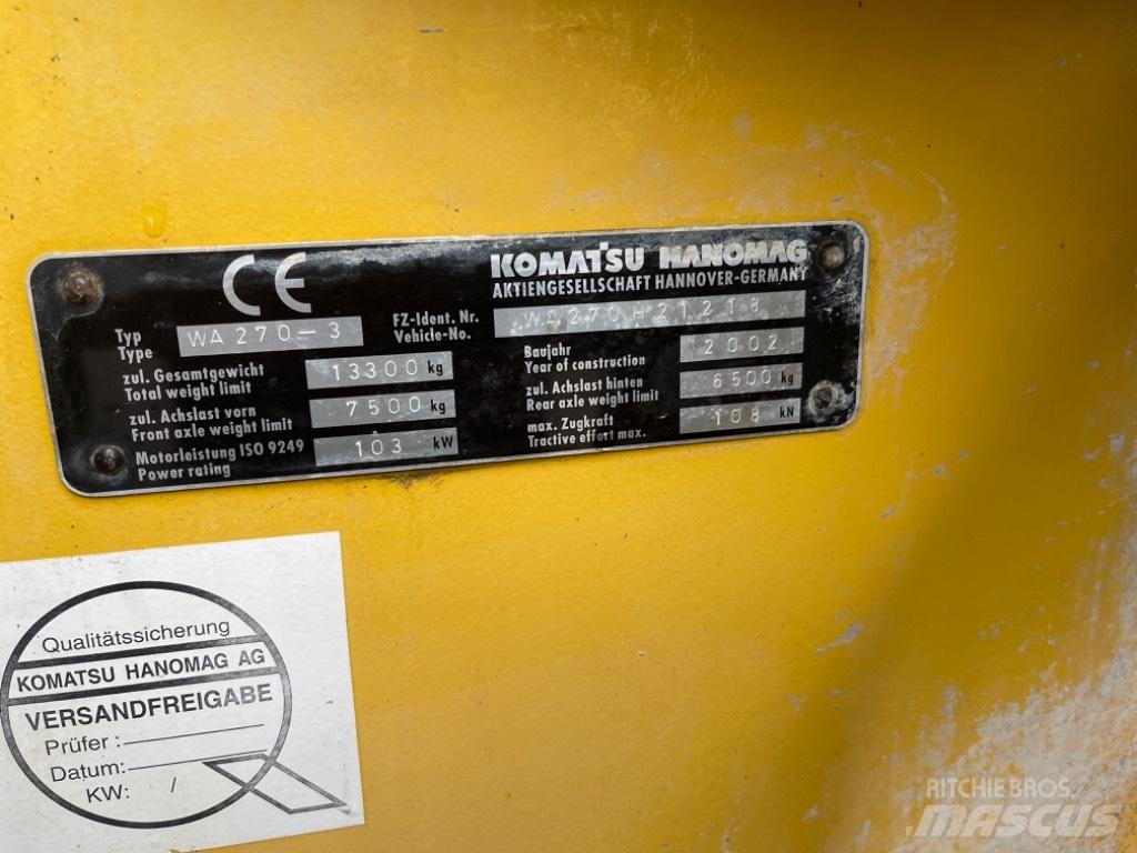 Komatsu WA 270-3 Фронтальні навантажувачі