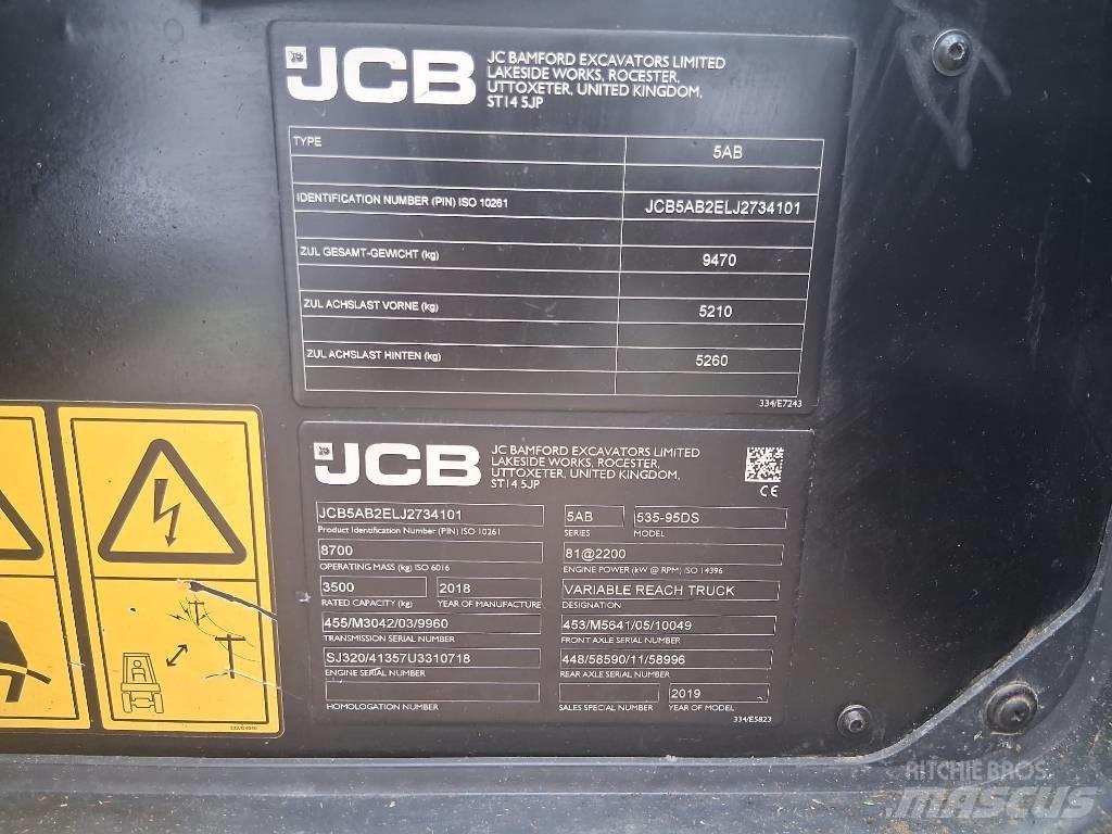 JCB 535-95 Телескопічні фронтальні навантажувачі