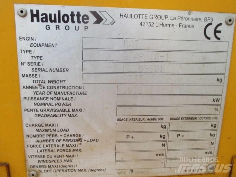 Haulotte Star 10 Вертикальні щоглові підйомники