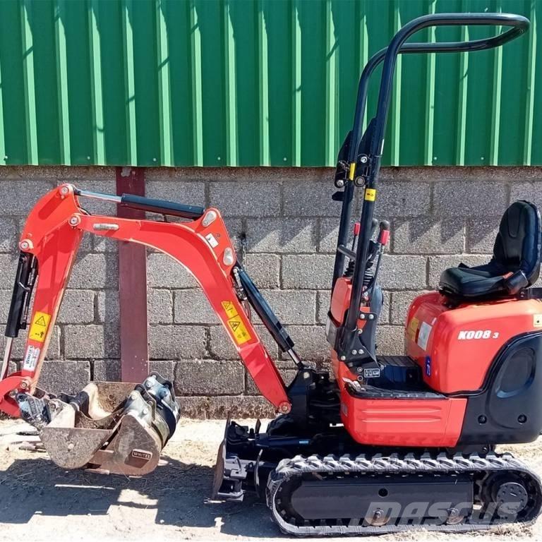 Kubota K 008-3 Міні-екскаватори < 7т