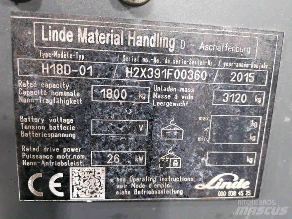 Linde H18D-01 Газові навантажувачі