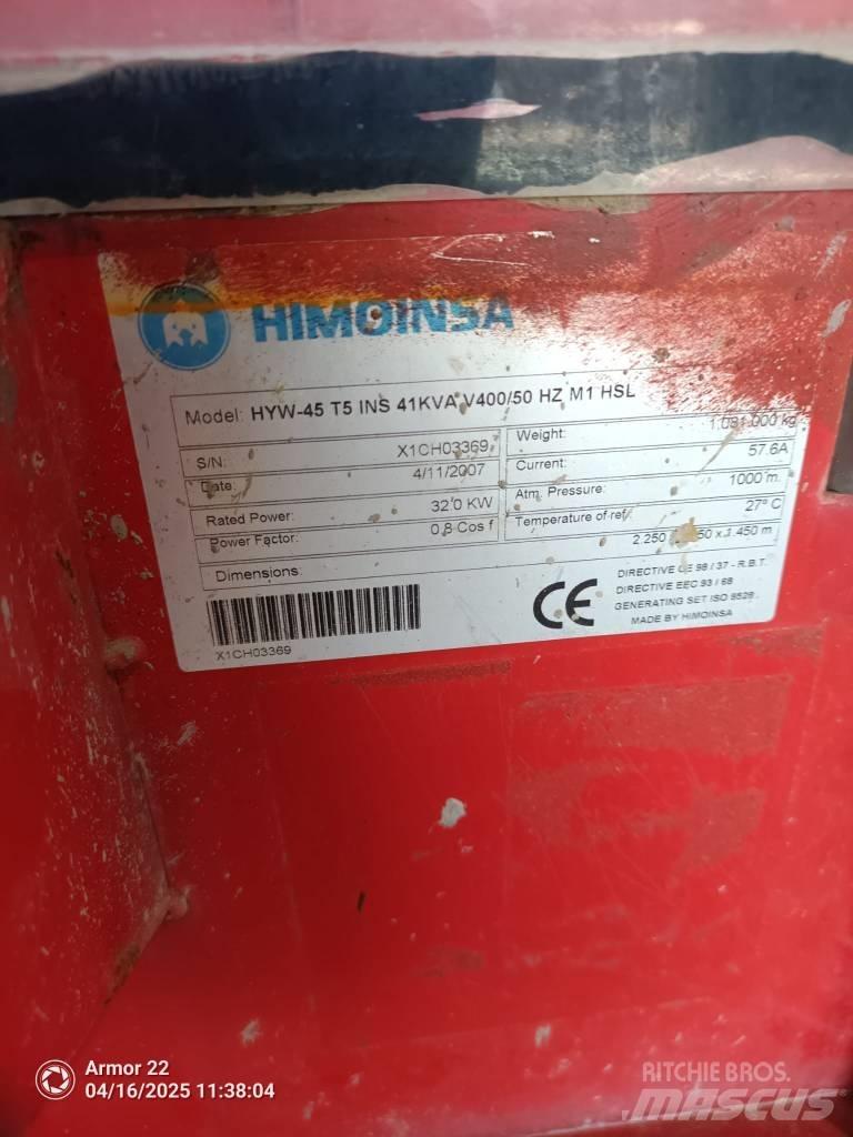 Himoinsa HYW 45 Дизельні генератори
