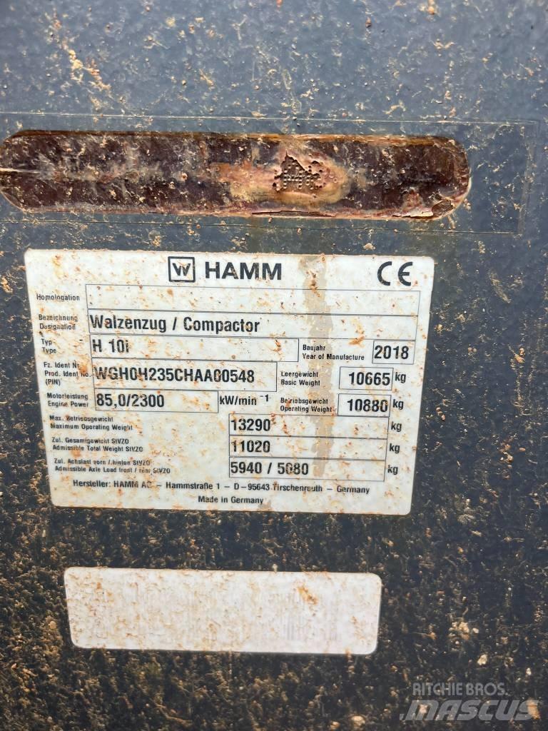 Hamm H10i Ущільнювачі грунту