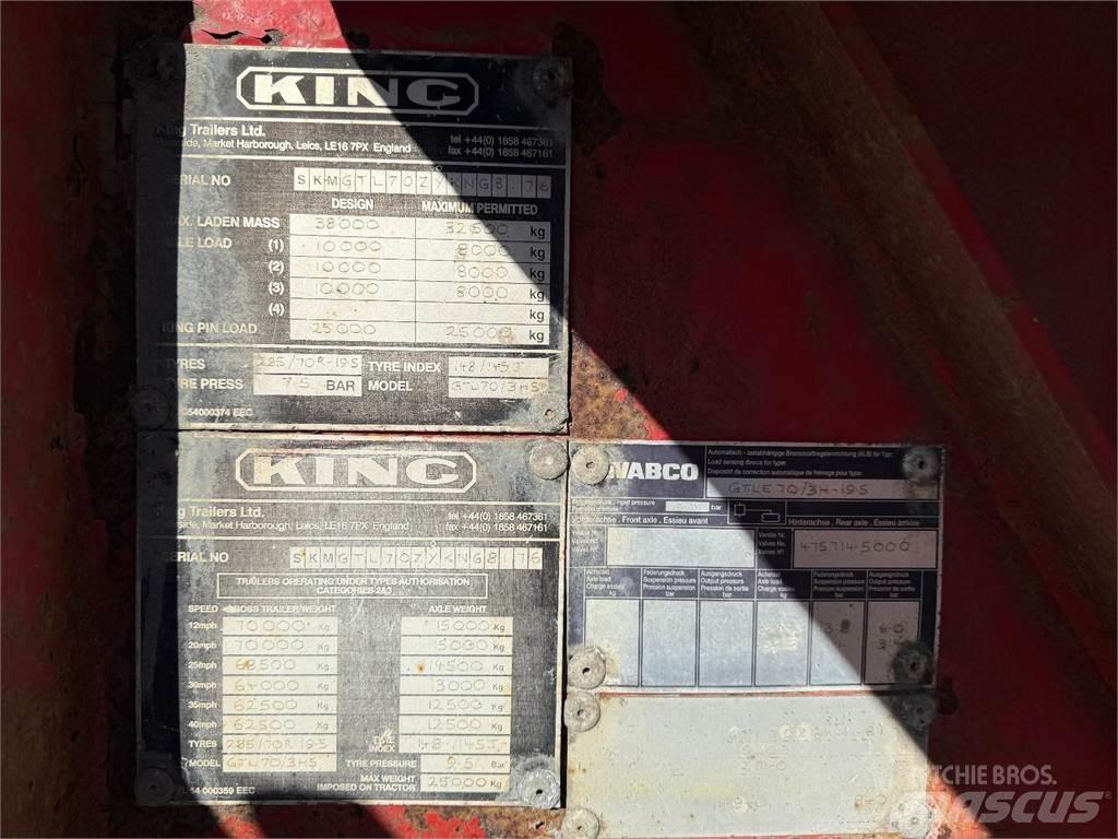 King PPV Lavetti Низькорамні напівпричепи