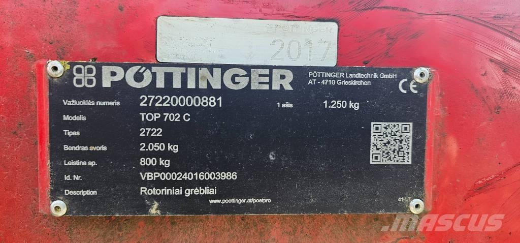 Pöttinger TOP 702C Граблі і сінозворушувачі