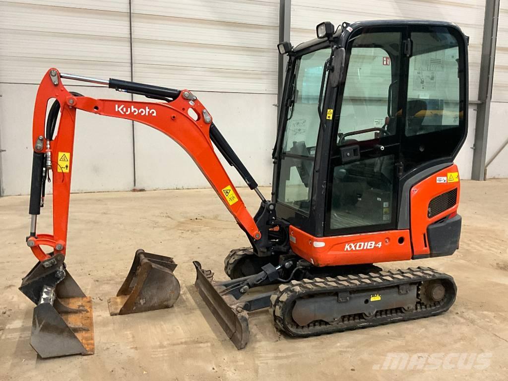 Kubota KX 018-4 Міні-екскаватори < 7т