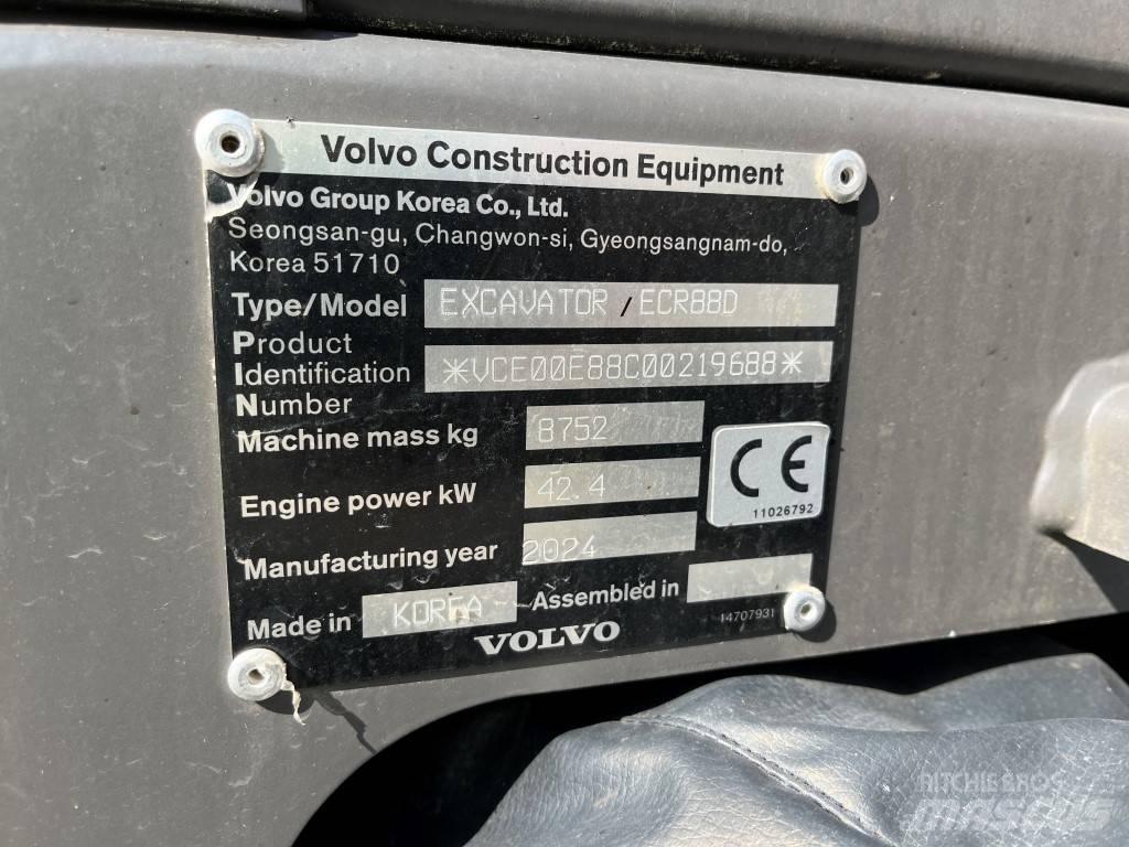 Volvo ECR88D Середні екскаватори 7т. - 12т.