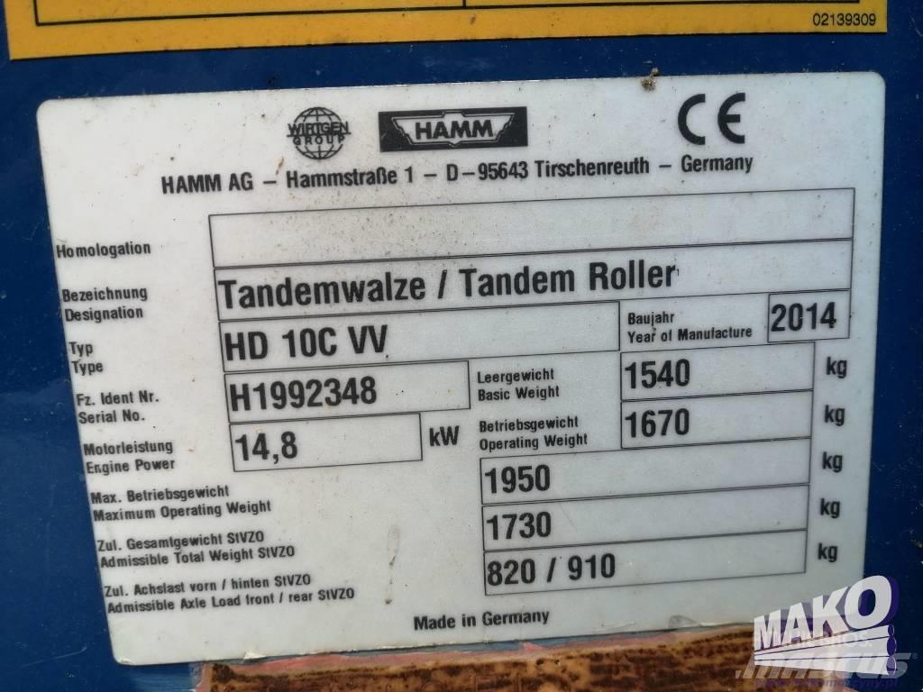 Hamm HD 10 C VV Котки тротуарні