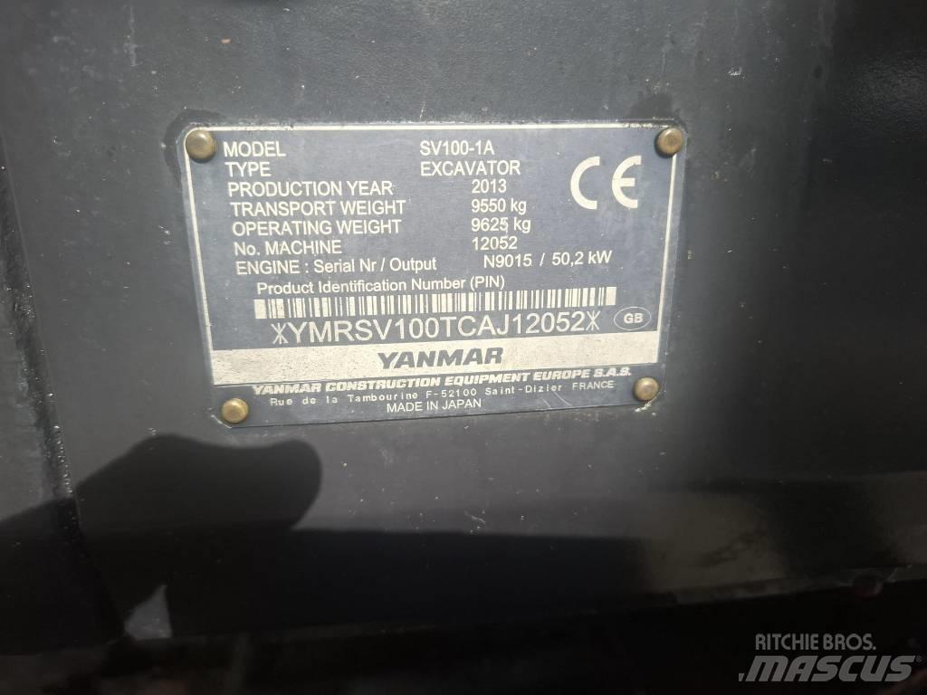 Yanmar SV 100-1A Середні екскаватори 7т. - 12т.