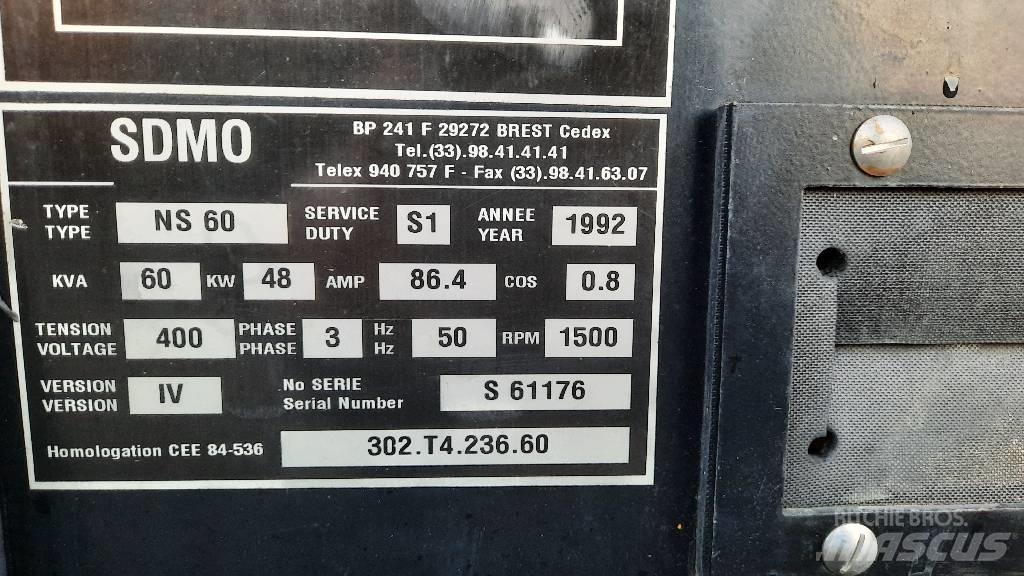 Sdmo NS 60 Дизельні генератори