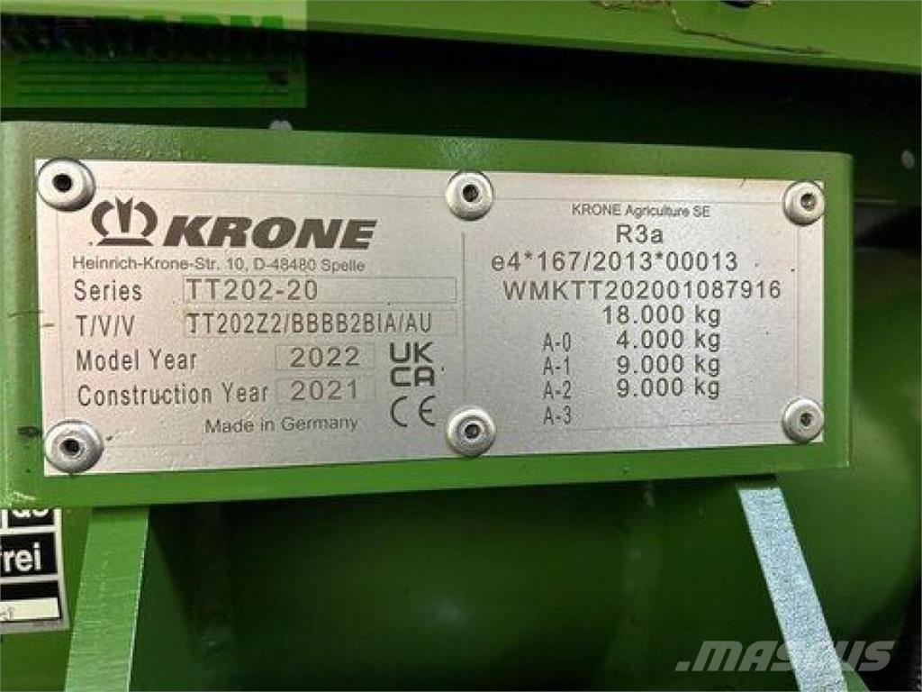 Krone mx 370 gl Причепи перевантажувачі зерна