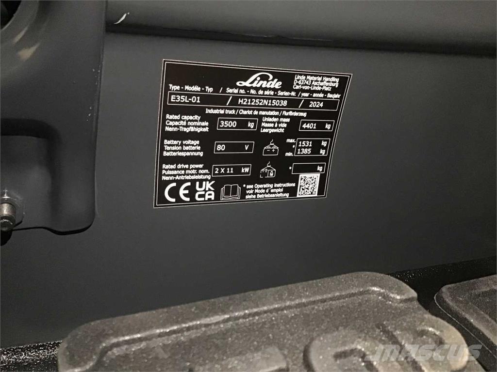 Linde E35L Електронавантажувачі