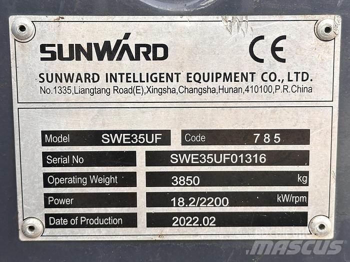 Sunward SWE35UF Міні-екскаватори < 7т