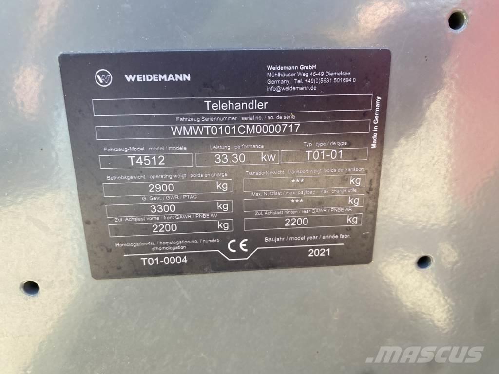 Weidemann T 4512 Телескопічний навантажувач