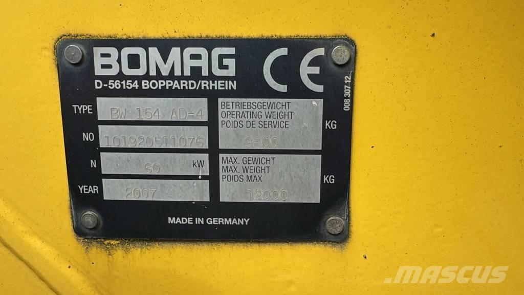 Bomag BW 154 AD-4 Котки тротуарні