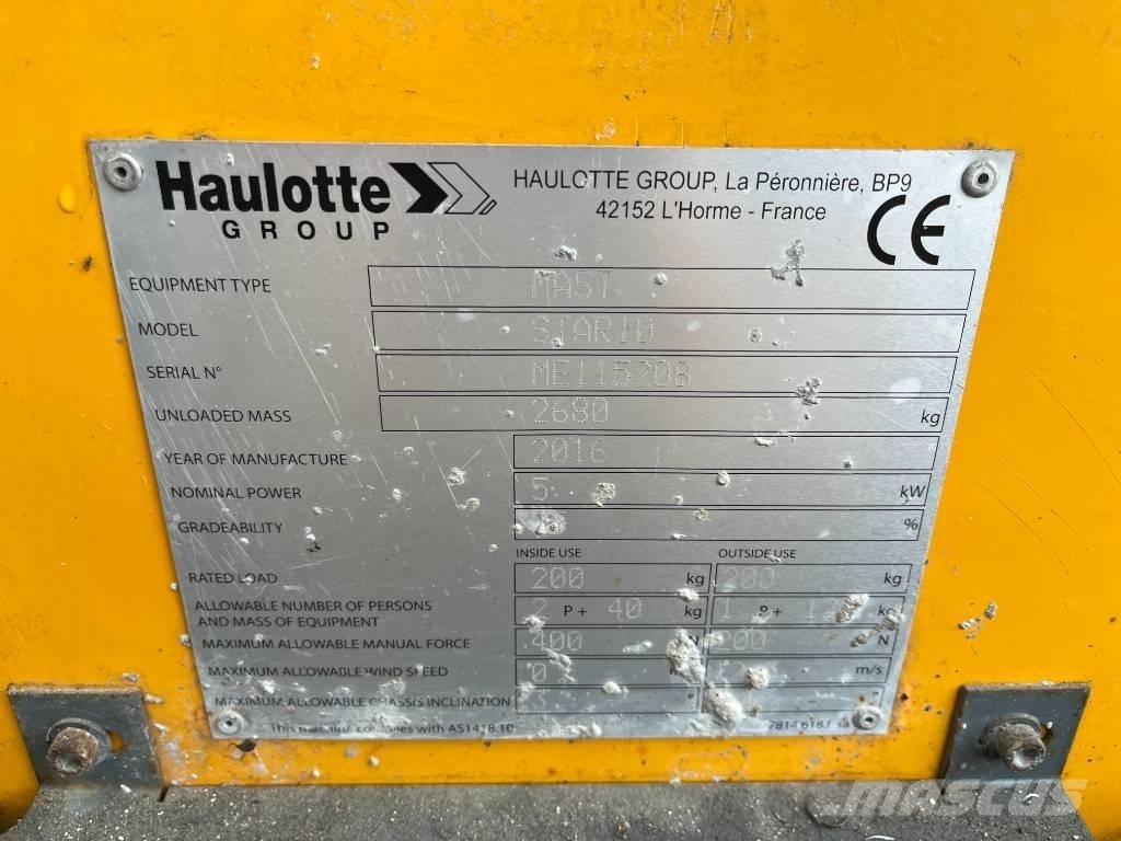 Haulotte Star 10 Вертикальні щоглові підйомники