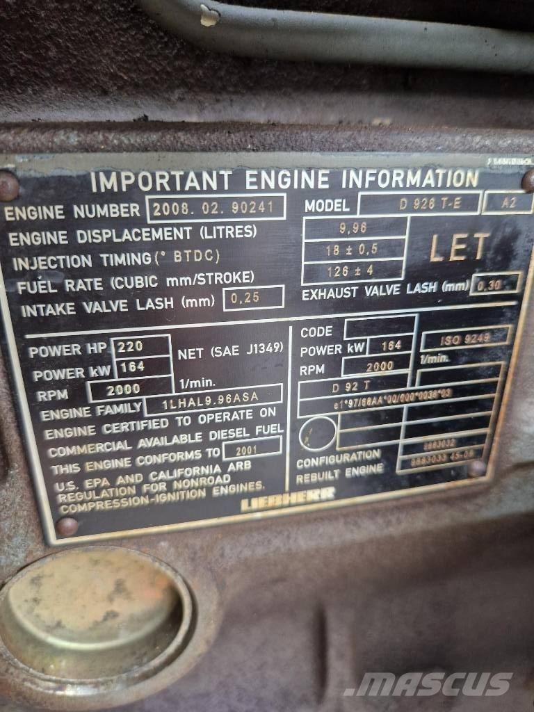Liebherr D926 TE A2 Двигуни