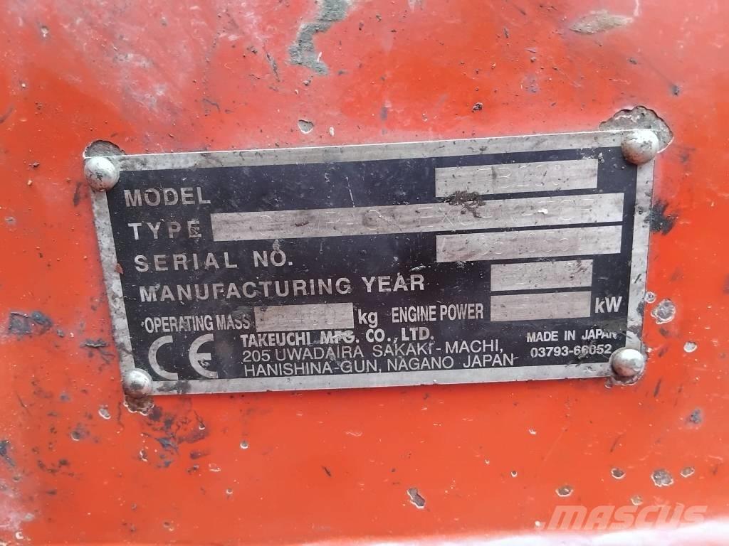 Takeuchi TB290 Міні-екскаватори < 7т