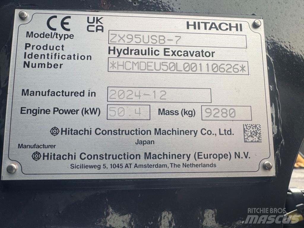 Hitachi ZX 95USB-7 Середні екскаватори 7т. - 12т.
