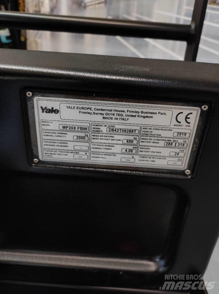 Yale MP20X Візки для перевезення піддонів