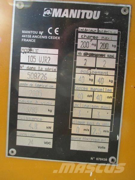 Manitou 105 VJR 2 Вертикальні щоглові підйомники