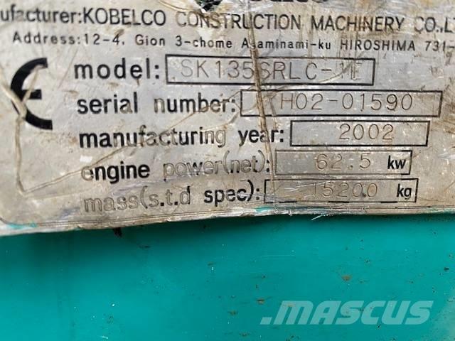 Kobelco SK 135 SR LC Гусеничні екскаватори