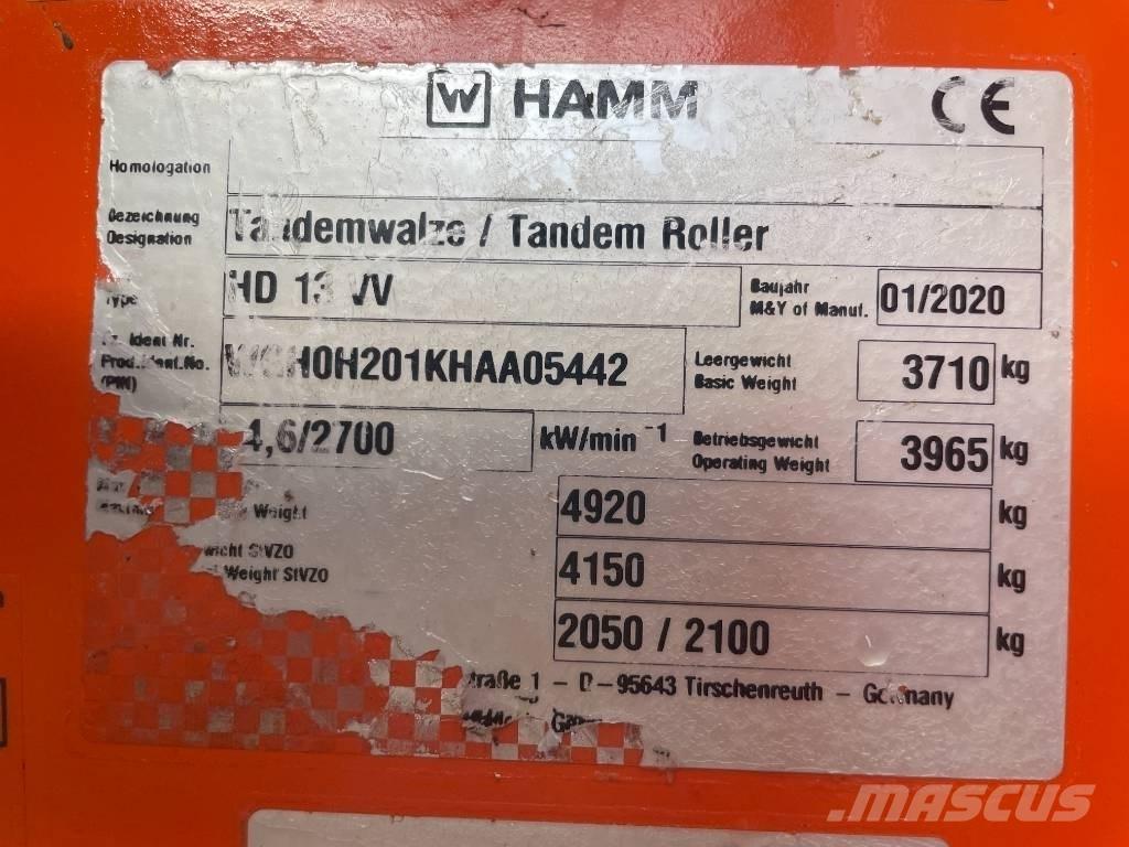 Hamm HD 13 VV Котки тротуарні