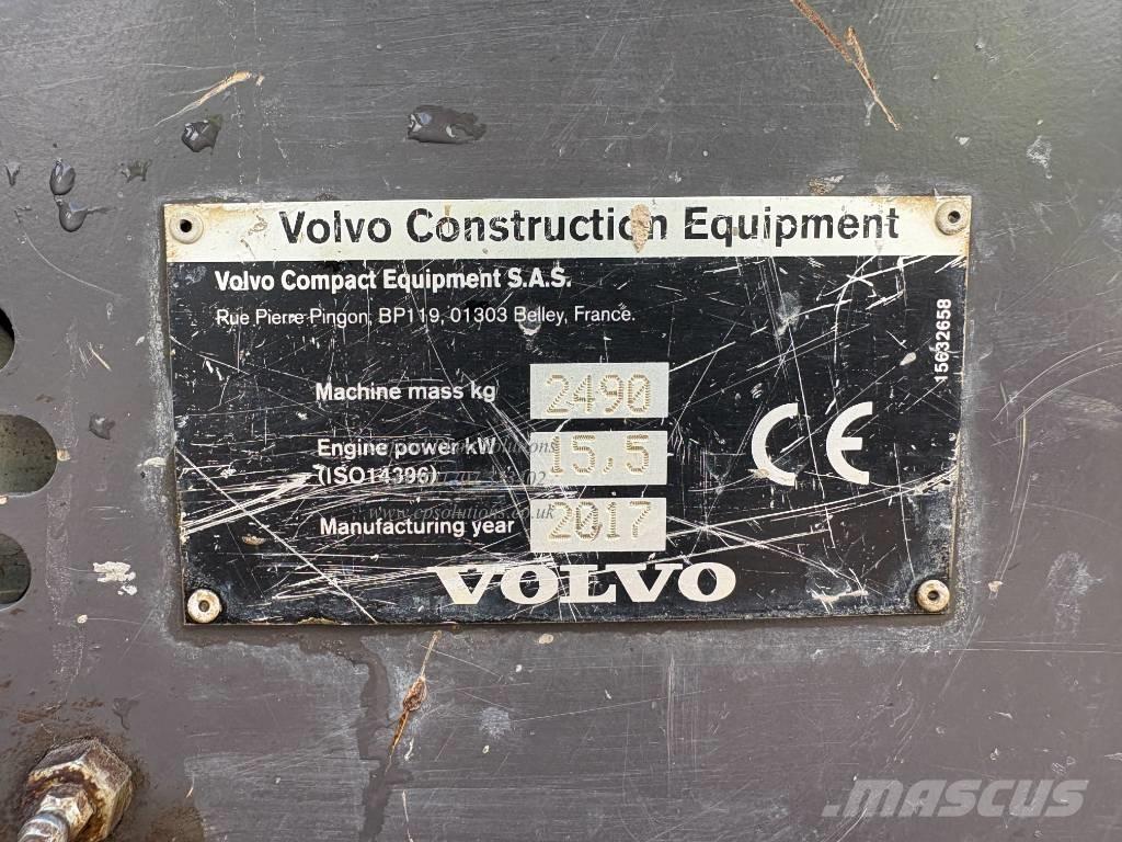 Volvo ECR 25 D Міні-екскаватори < 7т