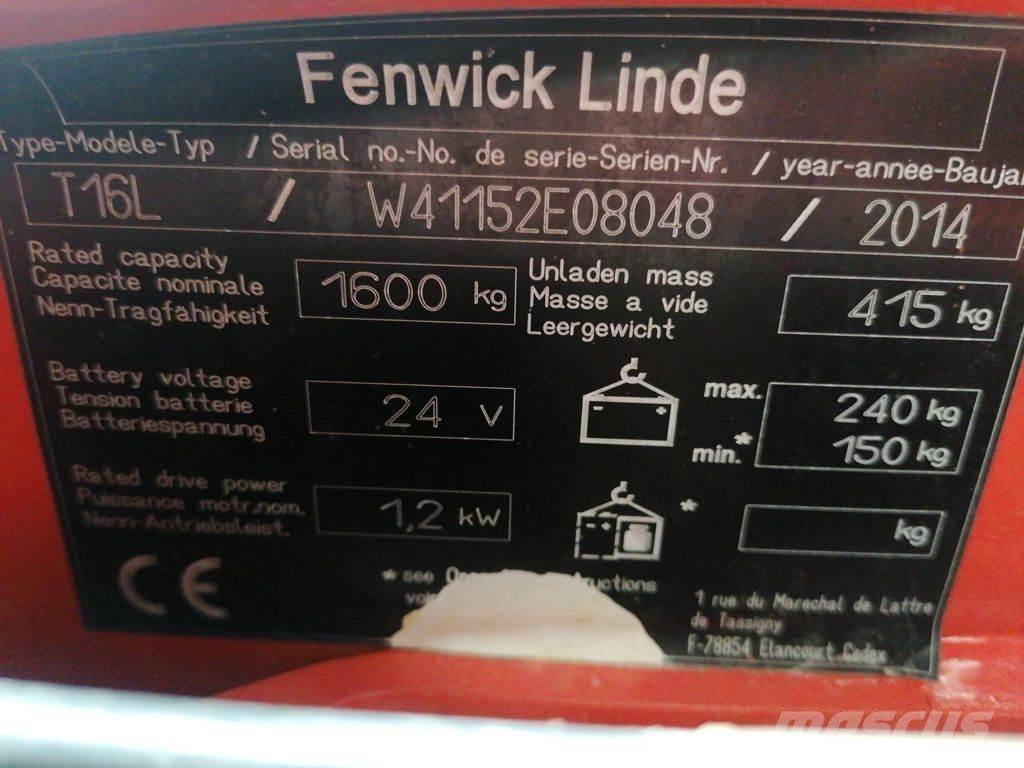 Linde T16L Штабелери