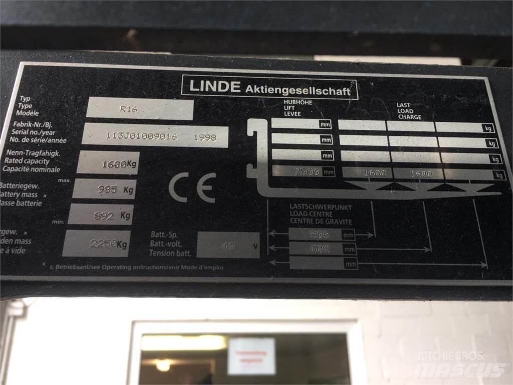 Linde R16 Інше