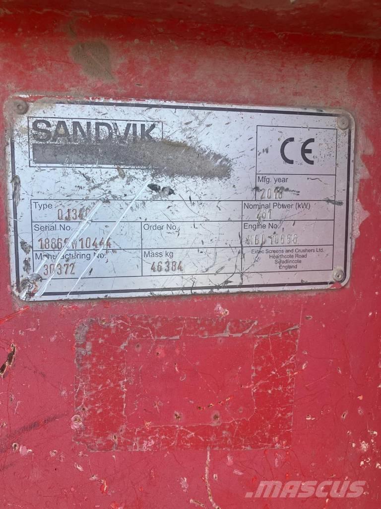 Sandvik QJ 340 Мобільні дробарки