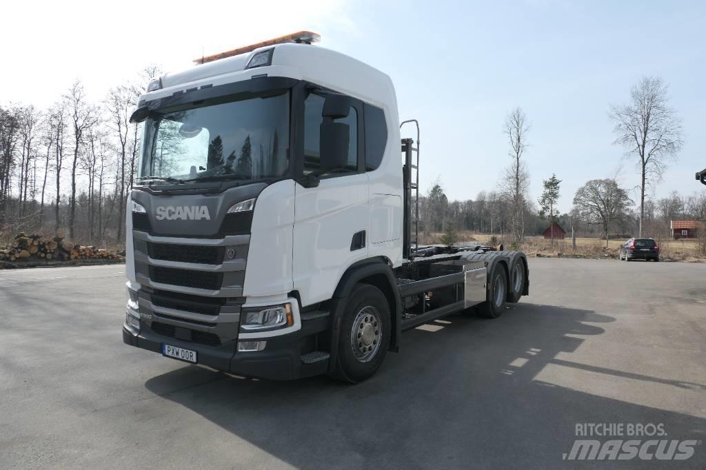 Scania R500 B6x2nb Вантажівки з гаковим підйомом