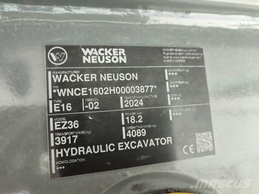 Wacker Neuson EZ 36 Міні-екскаватори < 7т