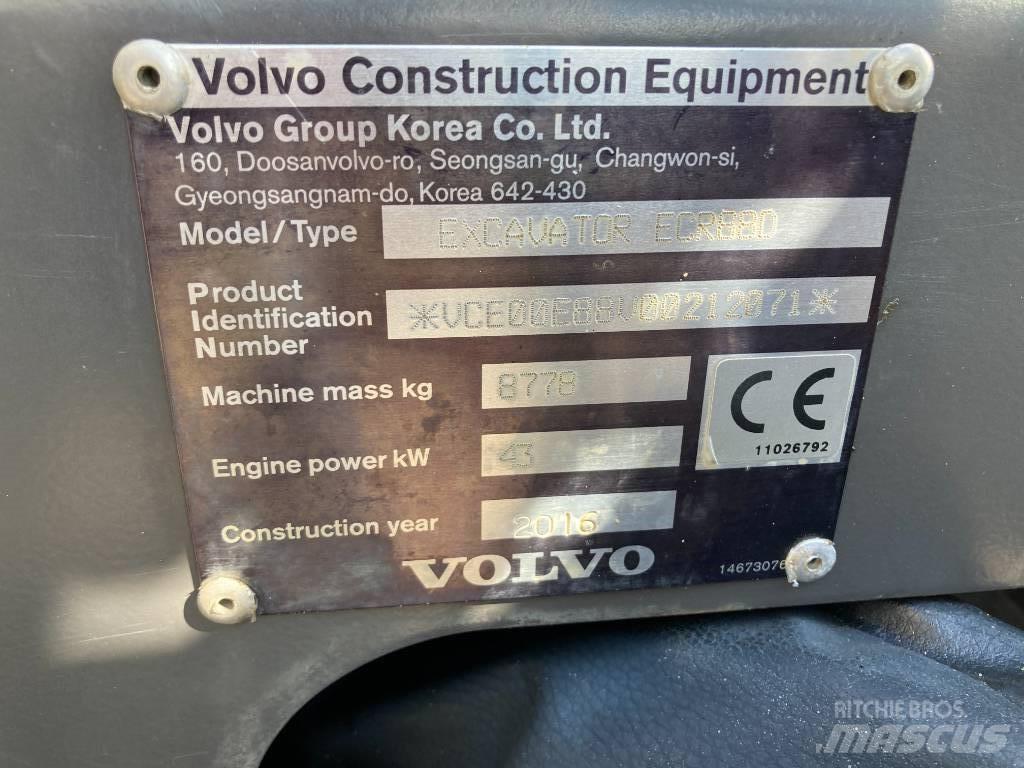 Volvo ECR 88 D Середні екскаватори 7т. - 12т.