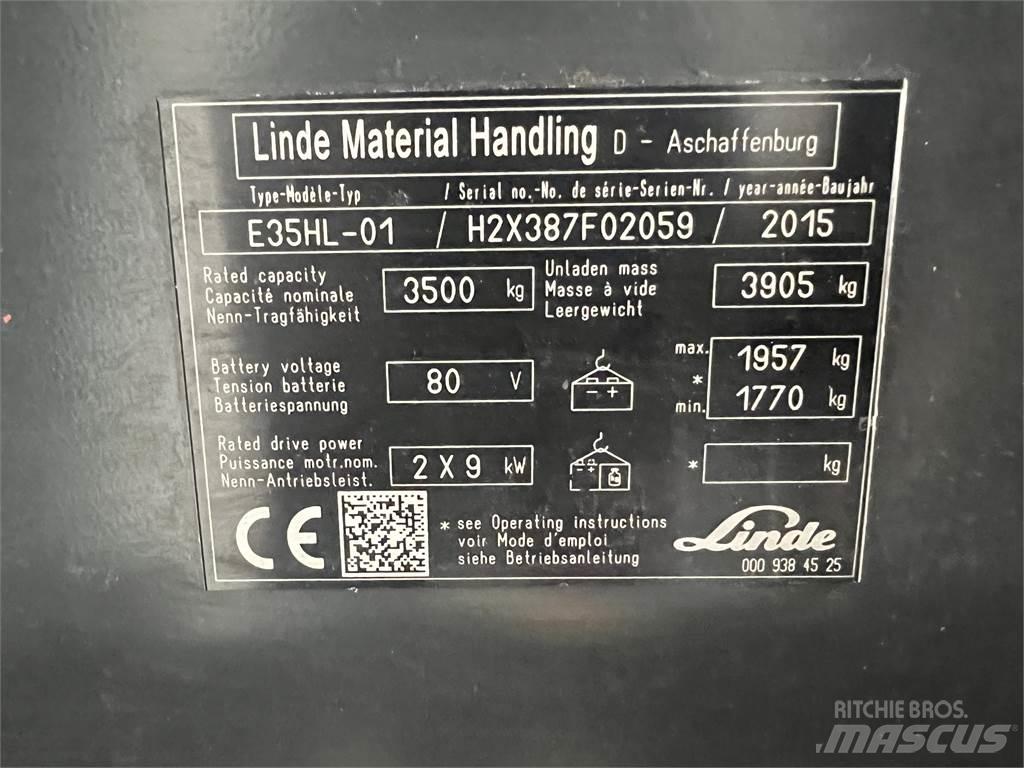 Linde E35HL-01 Електронавантажувачі