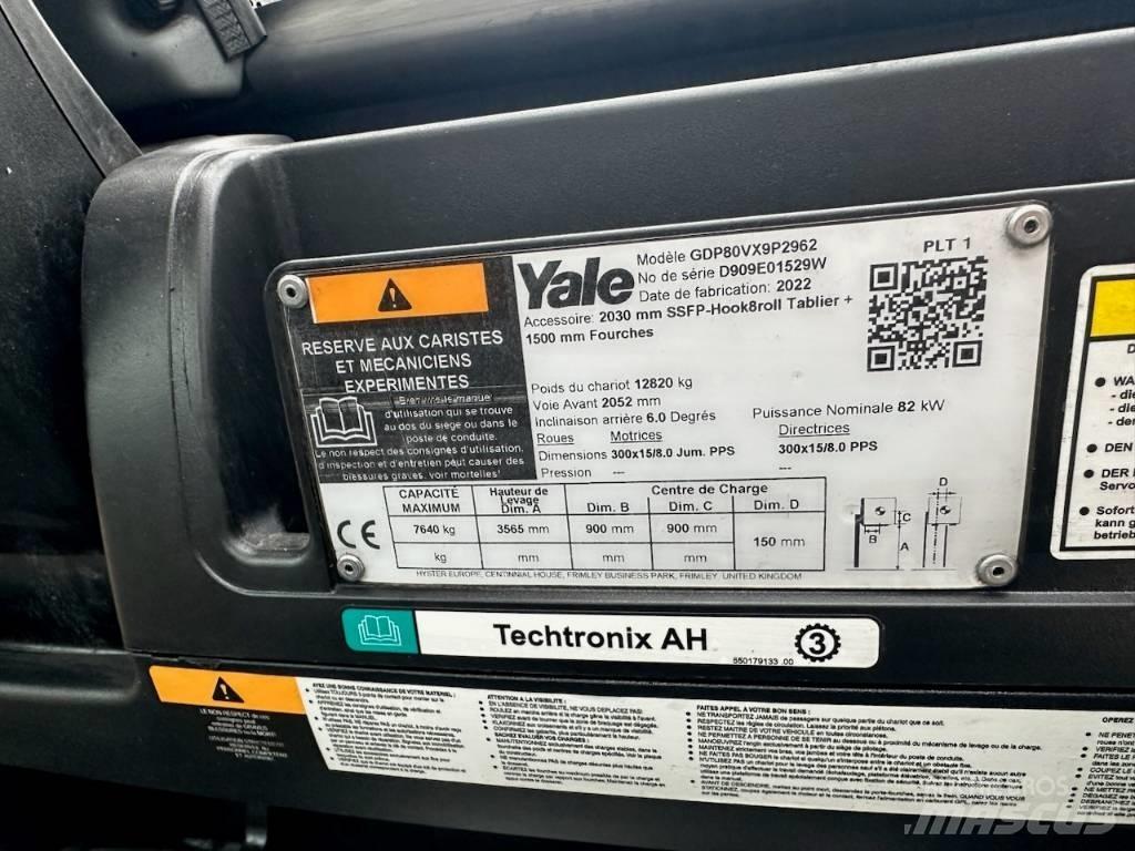 Yale gdp80vx9 Дизельні навантажувачі
