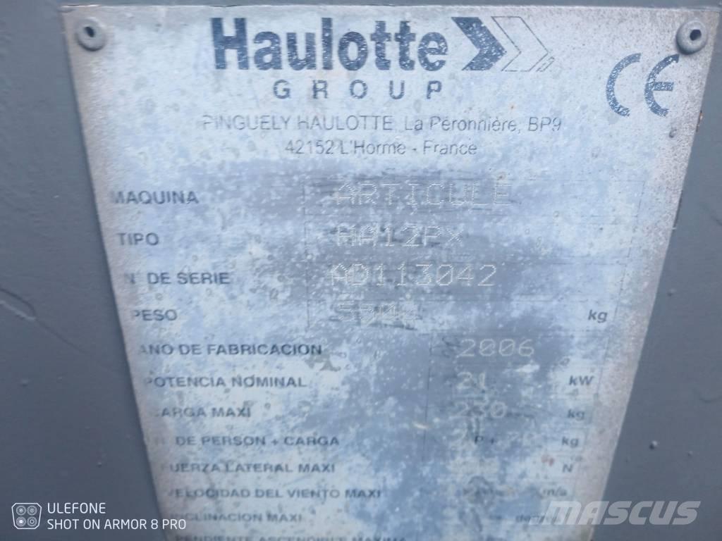 Haulotte HA 12 PX Колінчаті підйомники
